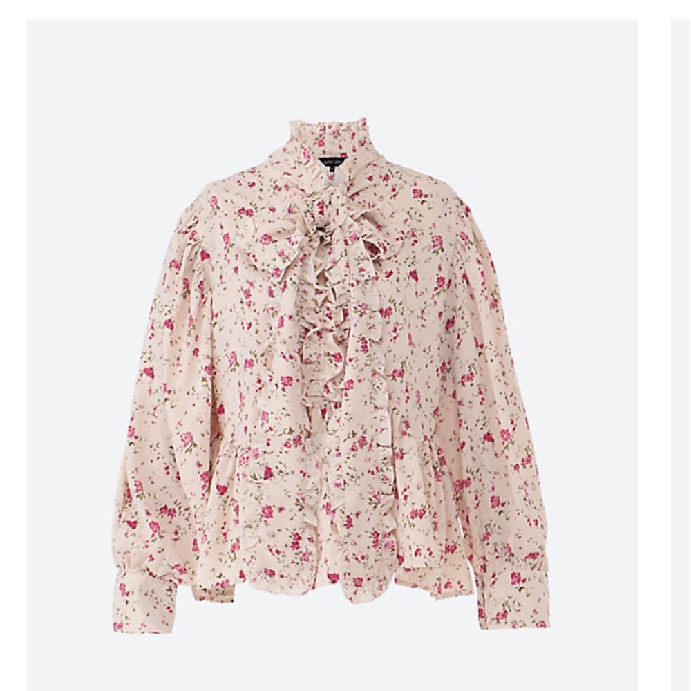 Sister Jane Star Flower Pussybow Blouse Ruffle Button Up Cottagecore Small New - Picture 3 of 9
